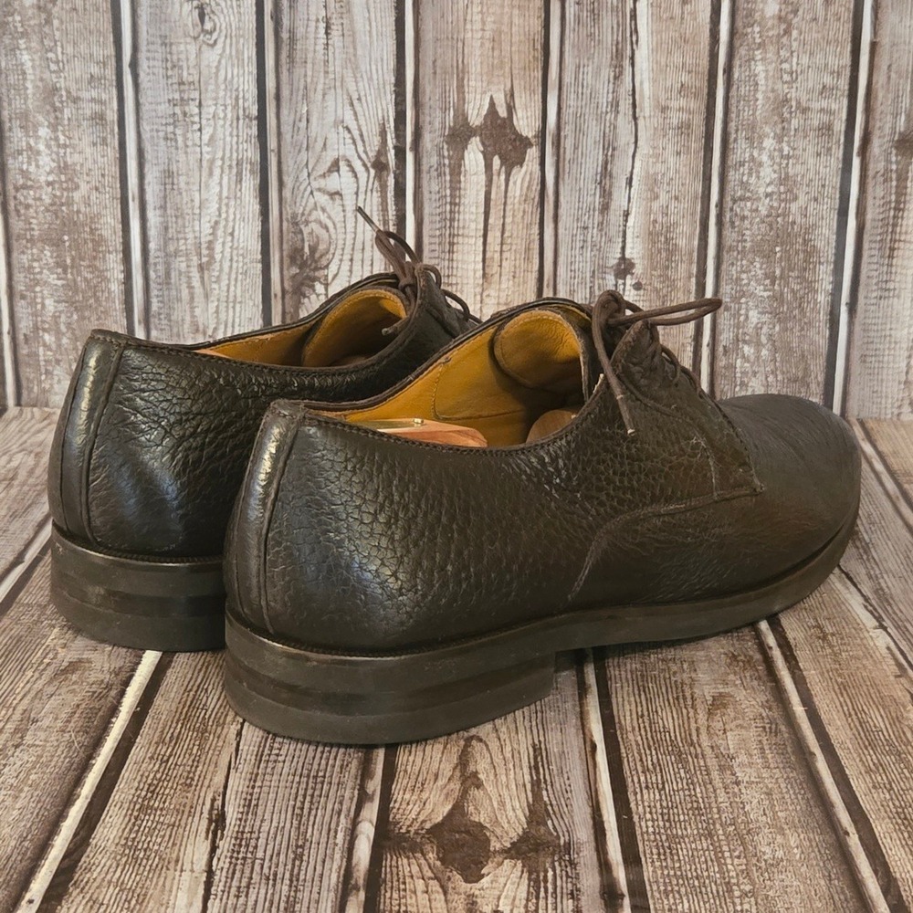 Sz 13 US Mens Magnanni Cusco Flex Brown Peccary Leather Derby Dress Shoes VGUC! - Picture 4 of 12